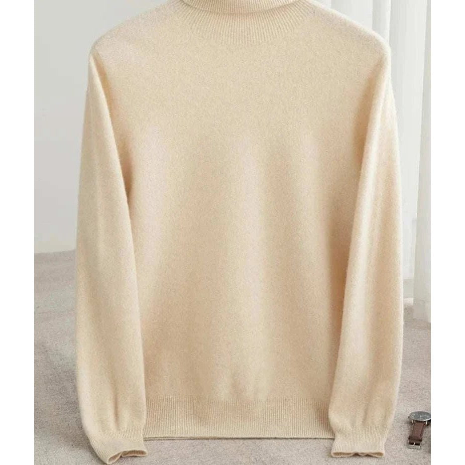 Business wool turtleneck sweater