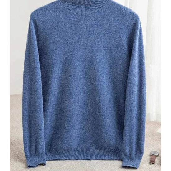 Business wool turtleneck sweater