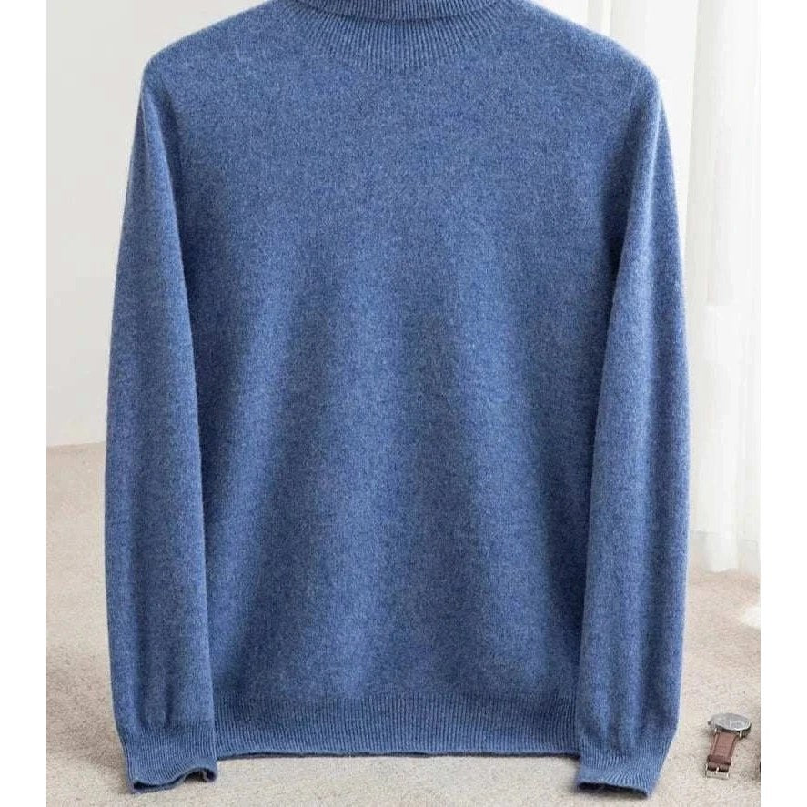 Business wool turtleneck sweater