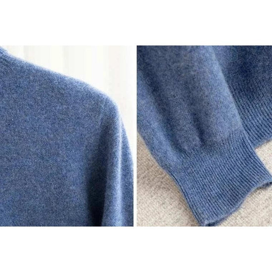 Business wool turtleneck sweater