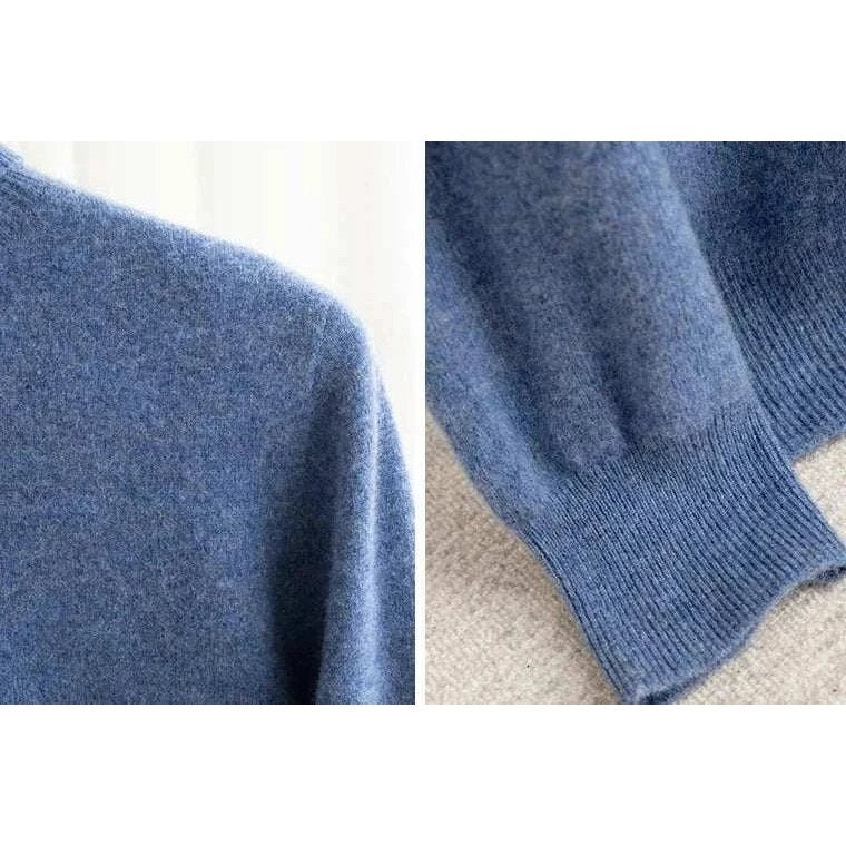 Business wool turtleneck sweater