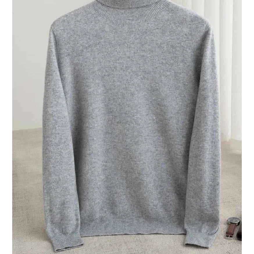 Business wool turtleneck sweater