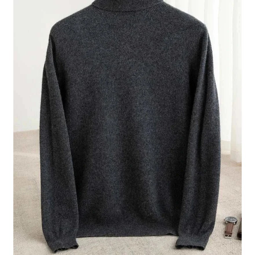 Business wool turtleneck sweater