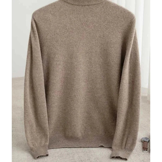 Business wool turtleneck sweater