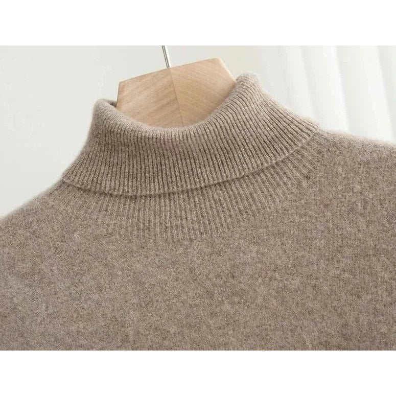 Business wool turtleneck sweater
