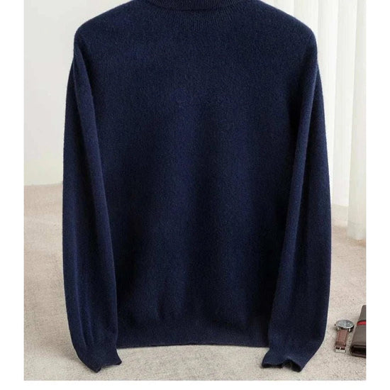 Business wool turtleneck sweater