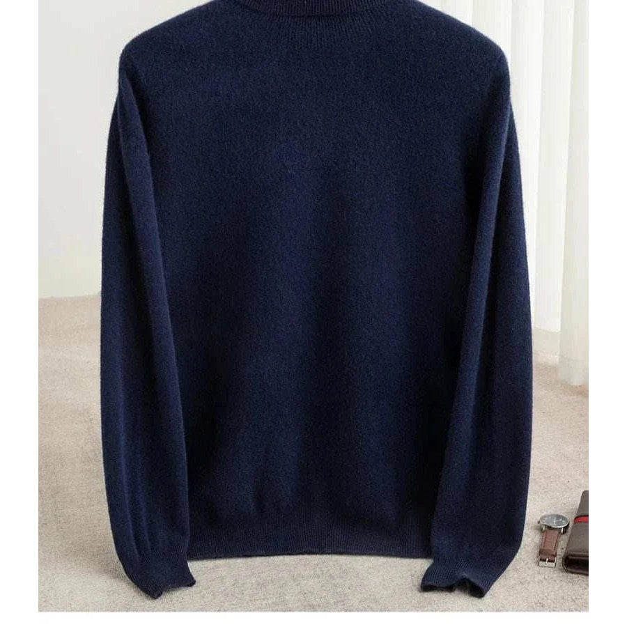 Business wool turtleneck sweater