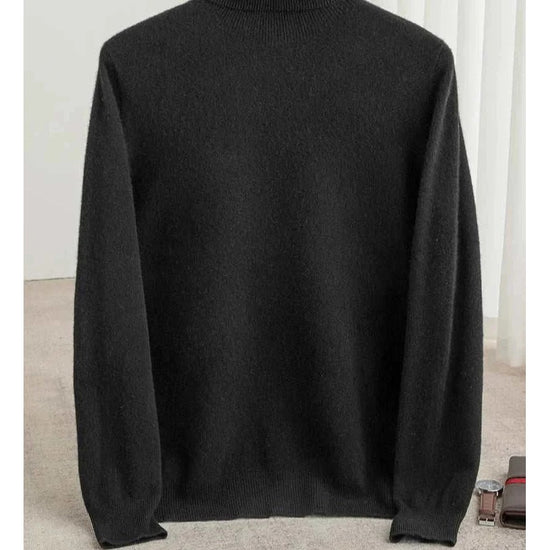 Business wool turtleneck sweater