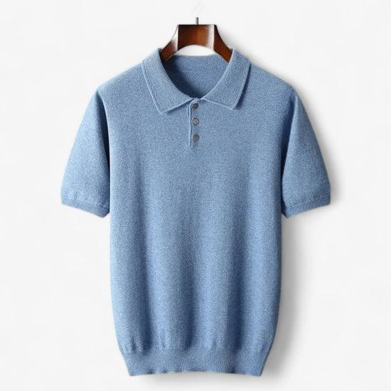 Cashmere italian-style polo shirt