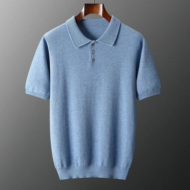 Cashmere italian-style polo shirt