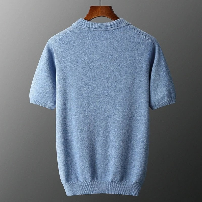 Cashmere italian-style polo shirt
