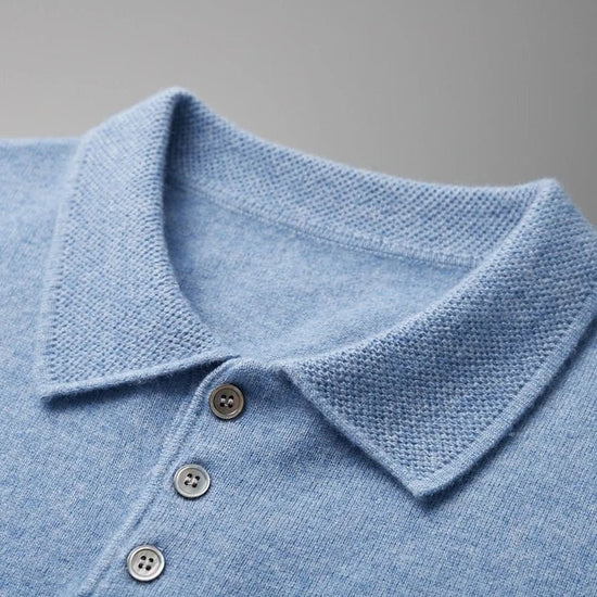 Cashmere italian-style polo shirt