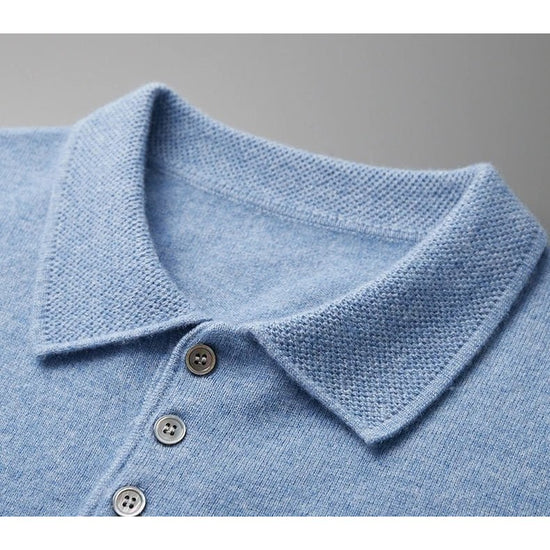 Cashmere italian-style polo shirt