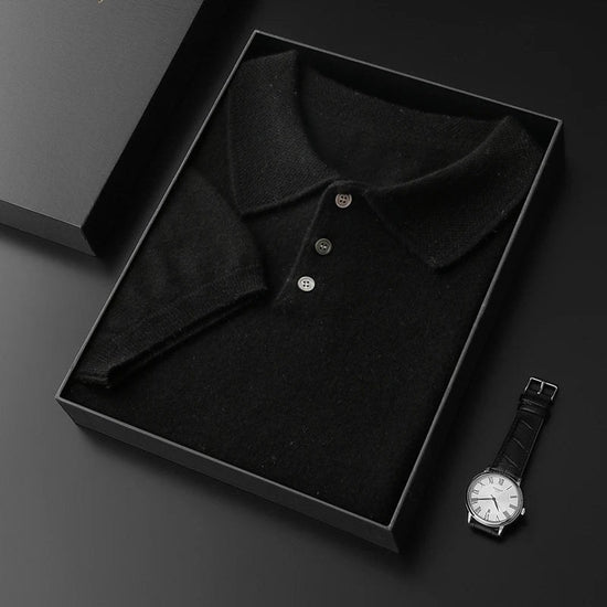 Cashmere italian-style polo shirt