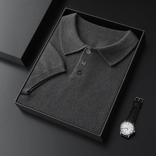 Cashmere italian-style polo shirt