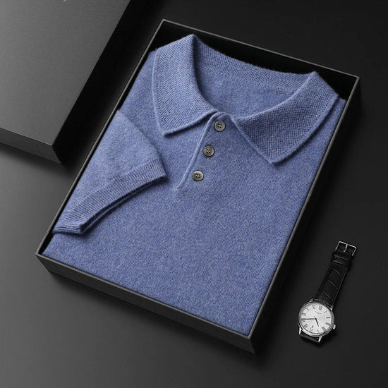 Cashmere italian-style polo shirt
