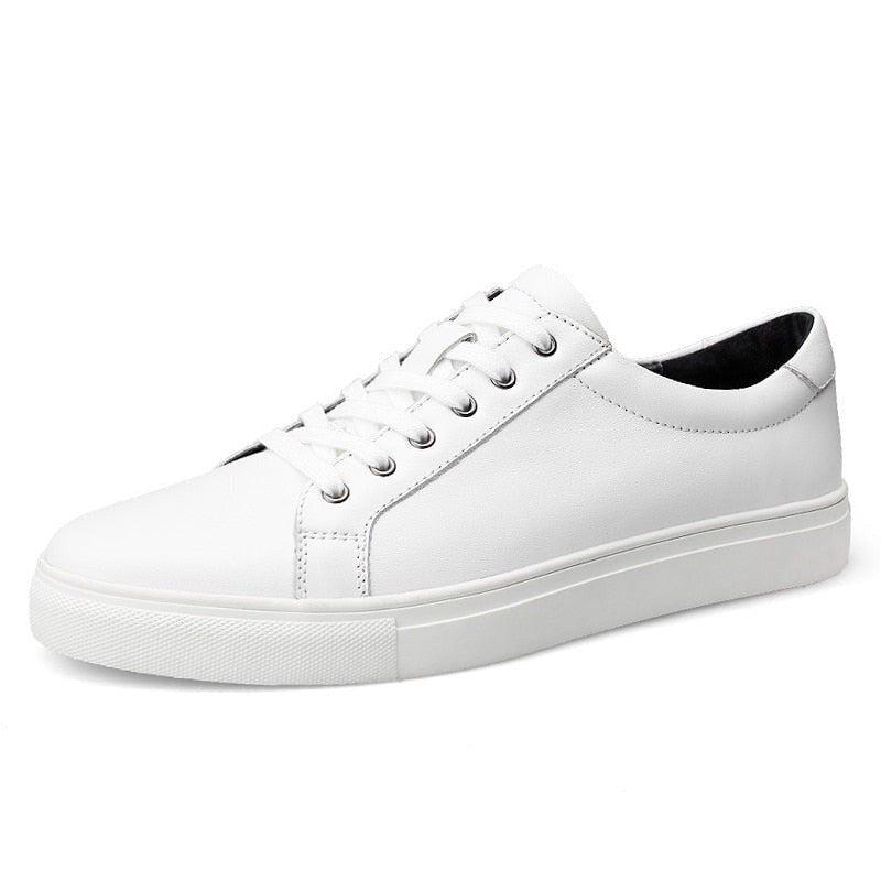 Casual Breathable Leather Sneakers
