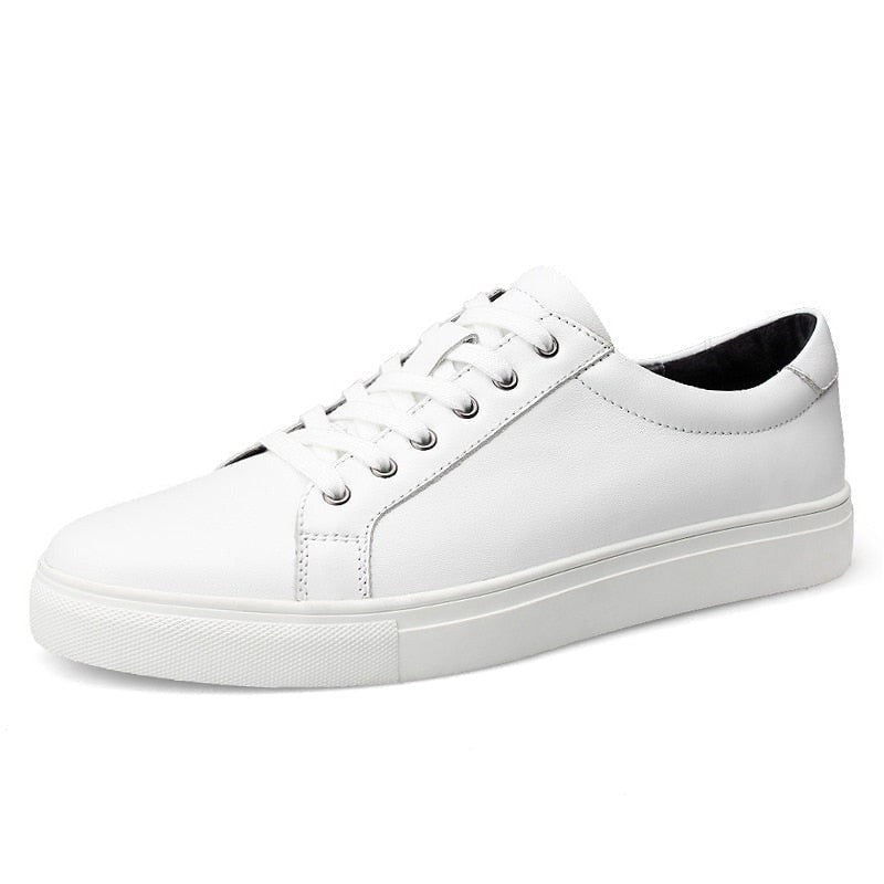 Casual Breathable Leather Sneakers