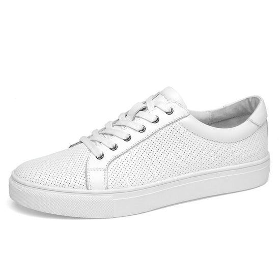 Casual Breathable Leather Sneakers