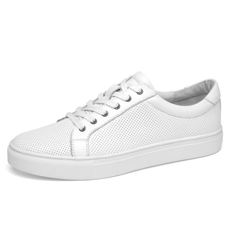 Casual Breathable Leather Sneakers