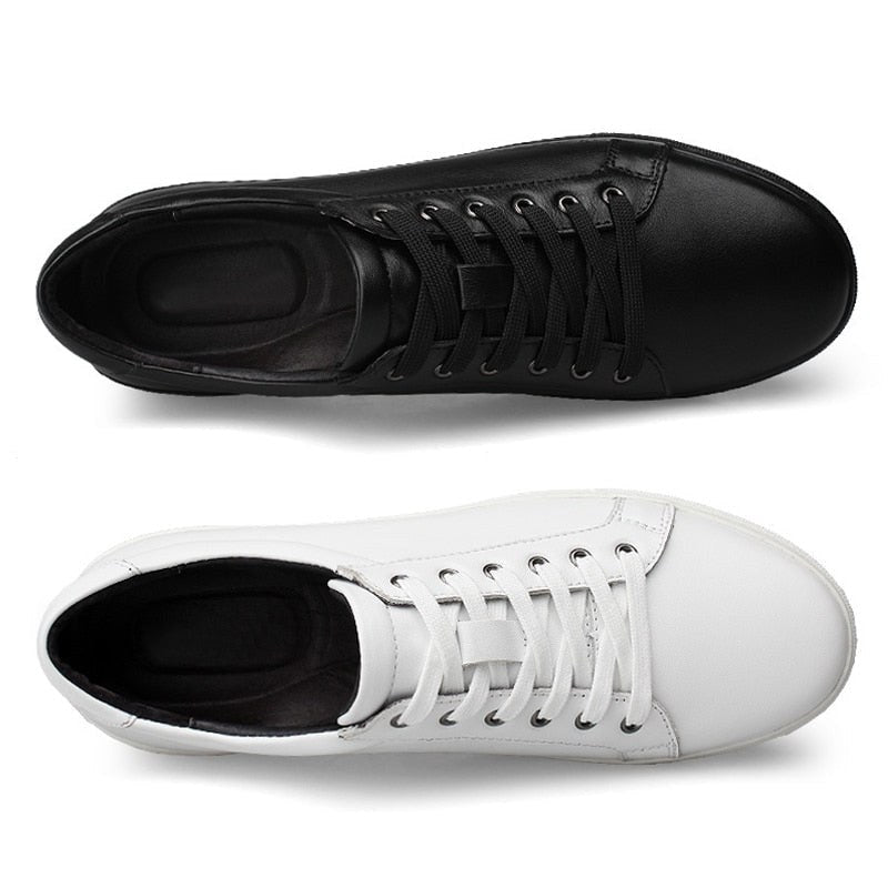 Casual Breathable Leather Sneakers