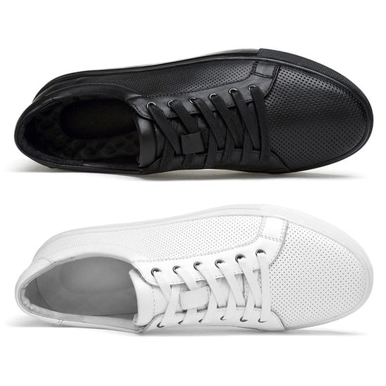 Casual Breathable Leather Sneakers