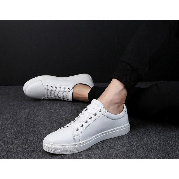 Casual Breathable Leather Sneakers