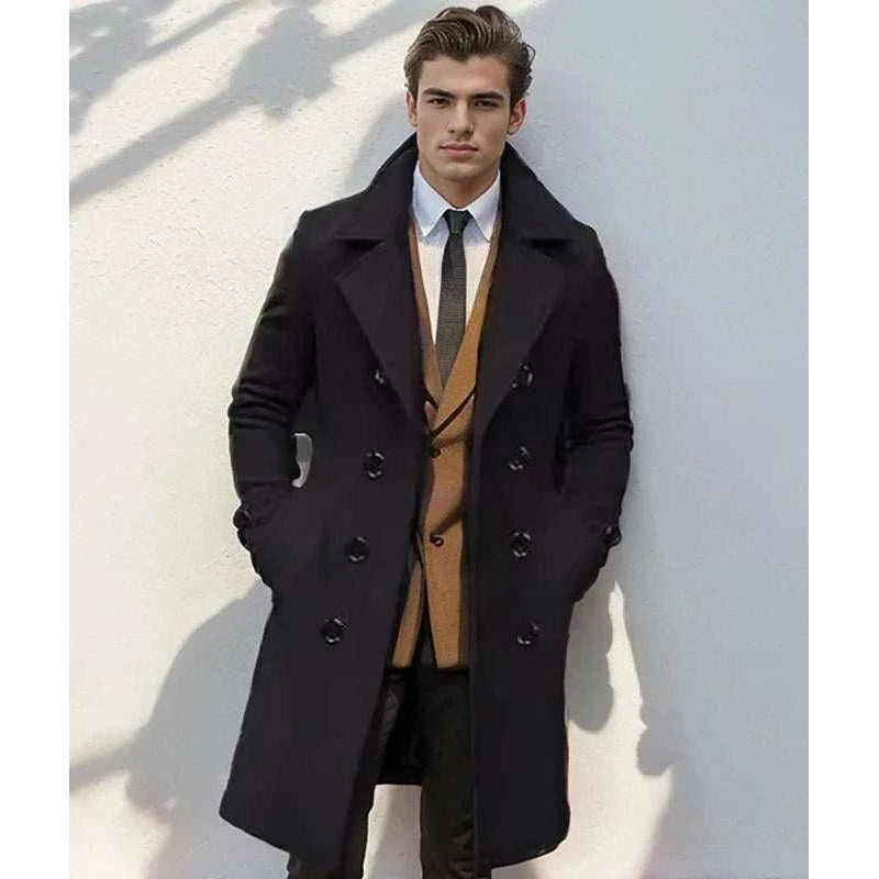 Casual british long coat