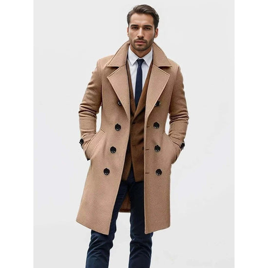 Casual british long coat