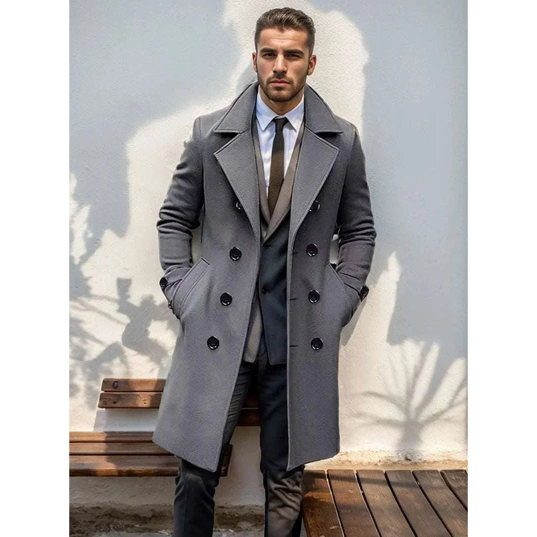 Casual british long coat
