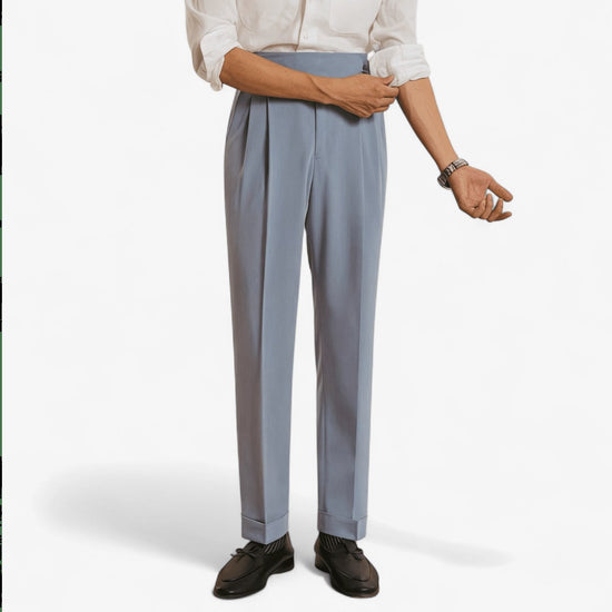 Casual button-down straight fit elegant pants