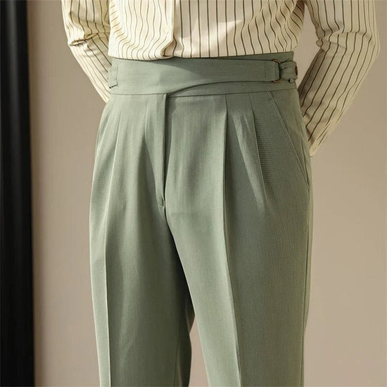 Casual button-down straight fit elegant pants