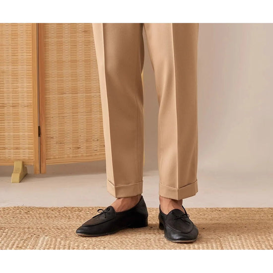 Casual button-down straight fit elegant pants