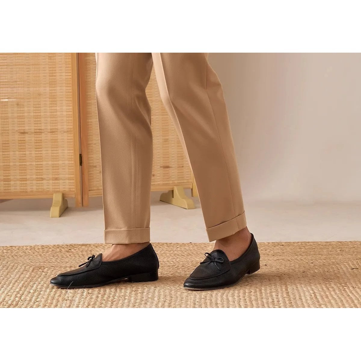 Casual button-down straight fit elegant pants