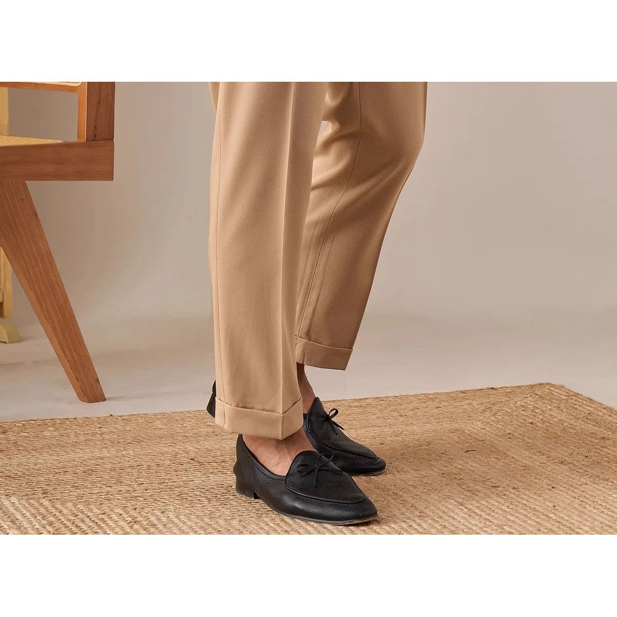 Casual button-down straight fit elegant pants