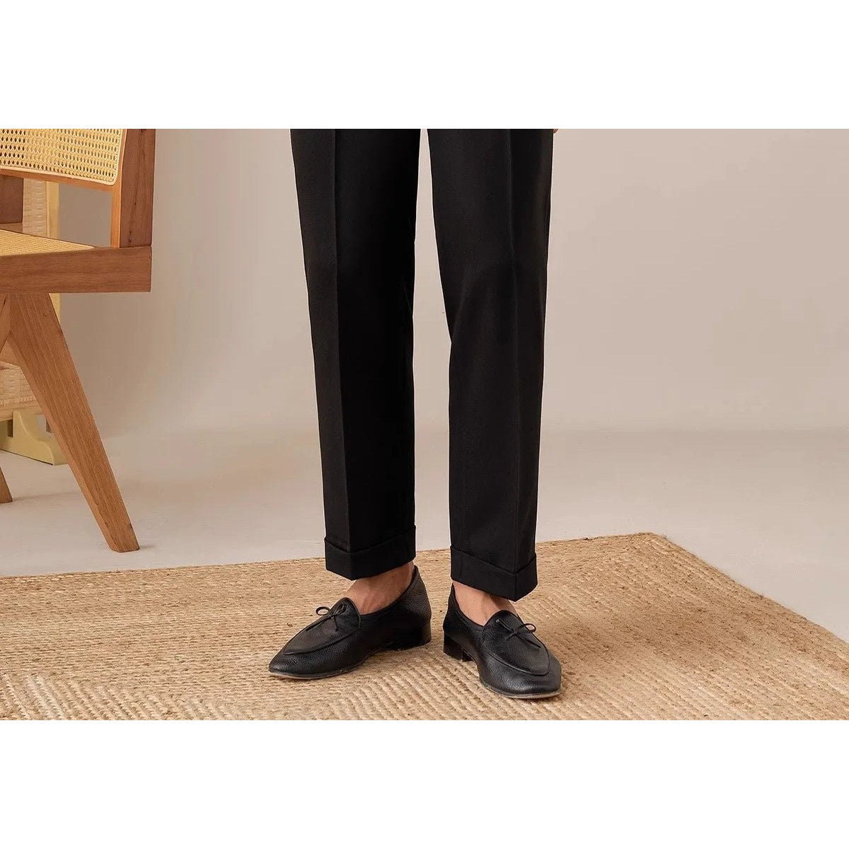 Casual button-down straight fit elegant pants