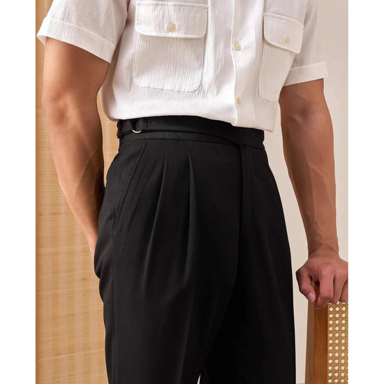 Casual button-down straight fit elegant pants