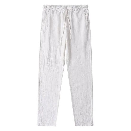 Casual cotton-linen pants