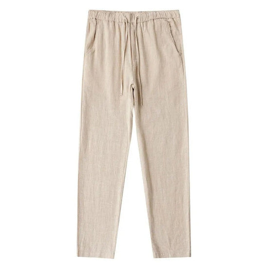 Casual cotton-linen pants
