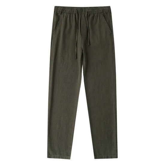Casual cotton-linen pants