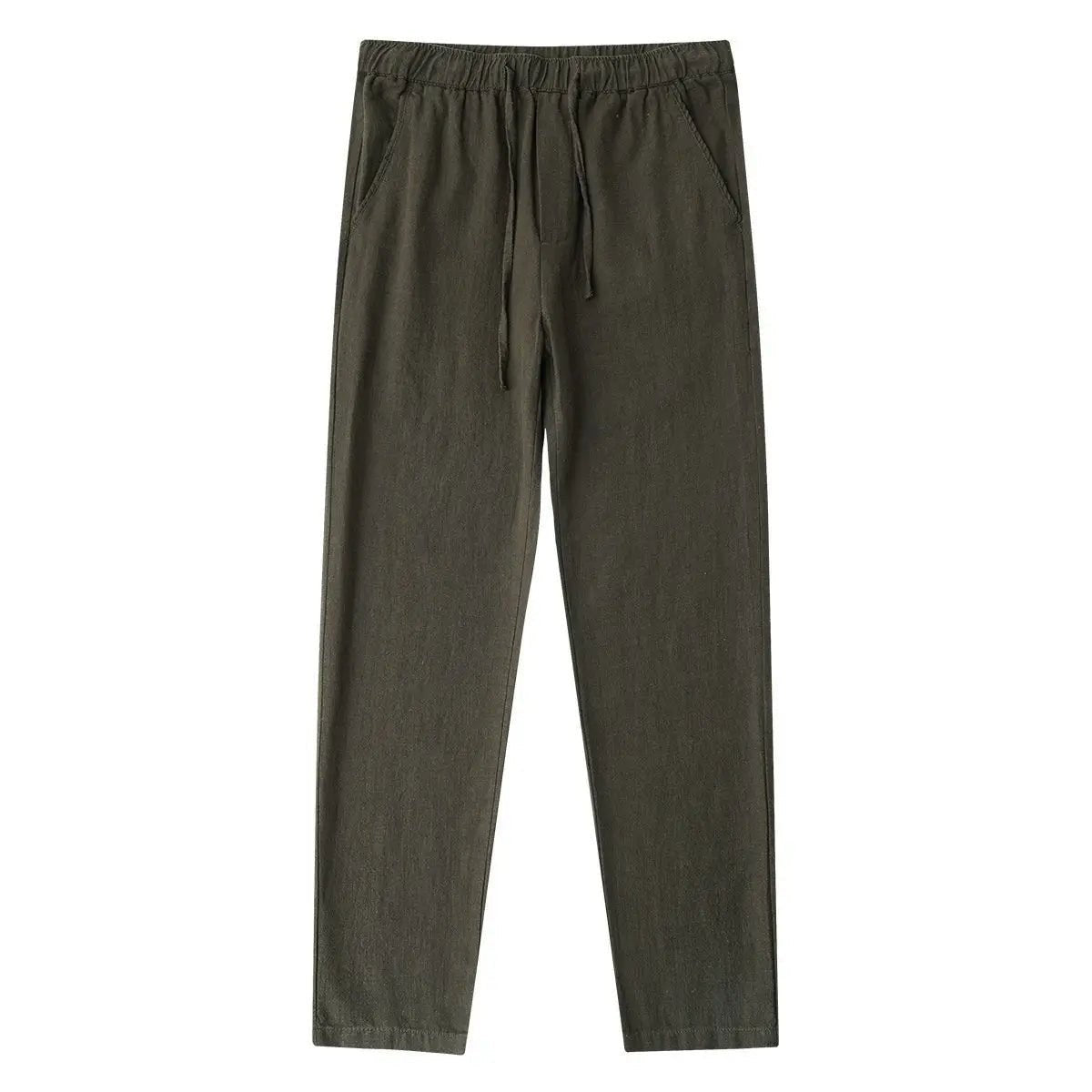Casual cotton-linen pants