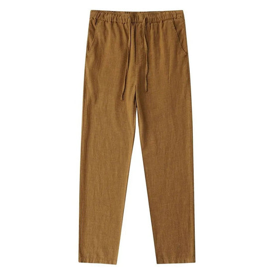 Casual cotton-linen pants