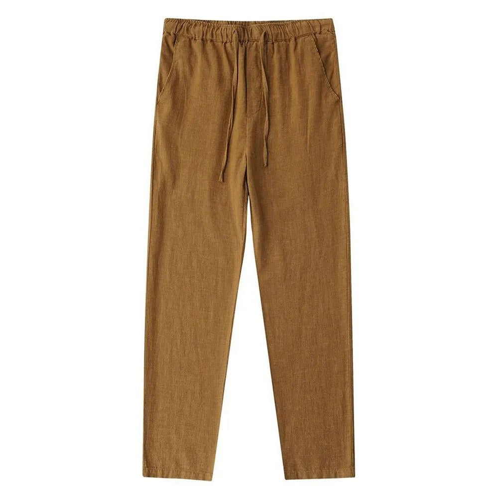 Casual cotton-linen pants