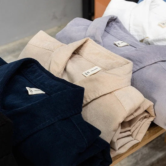Casual cotton long sleeve shirt with pocket