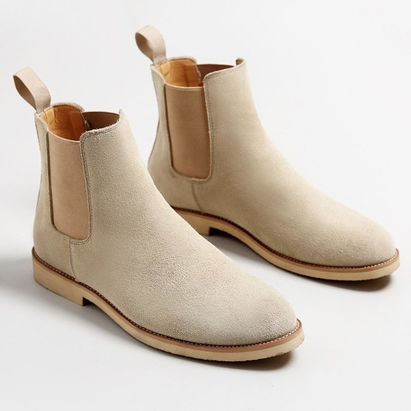 Casual Cow Leather Ankle Boots