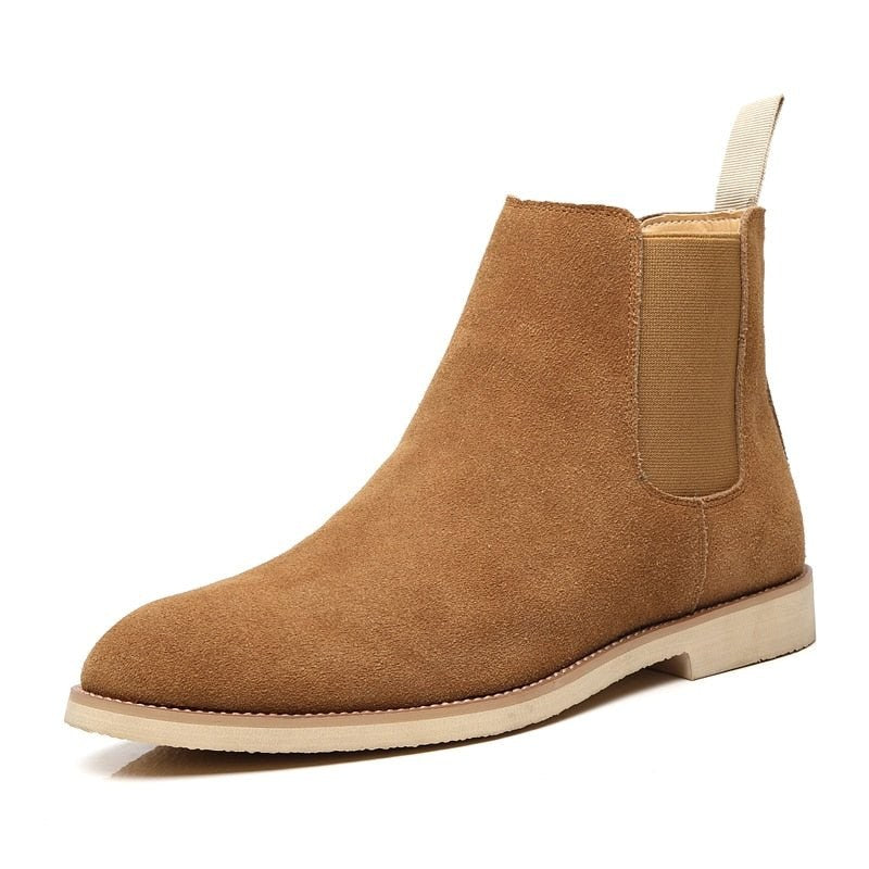 Casual Cow Leather Ankle Boots
