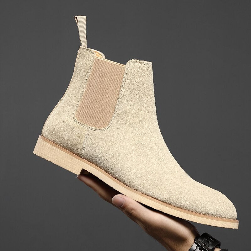 Casual Cow Leather Ankle Boots