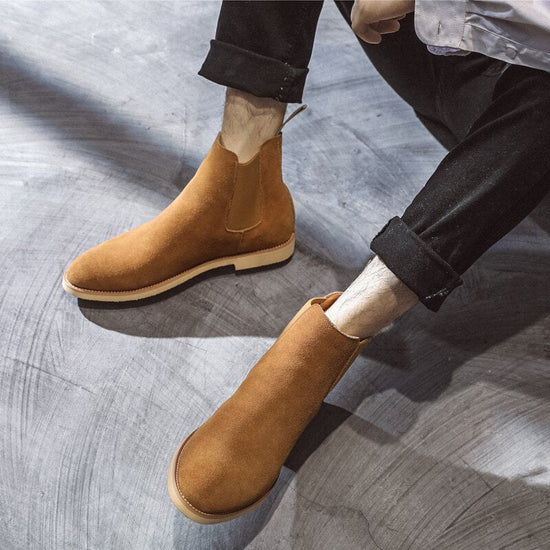 Casual Cow Leather Ankle Boots