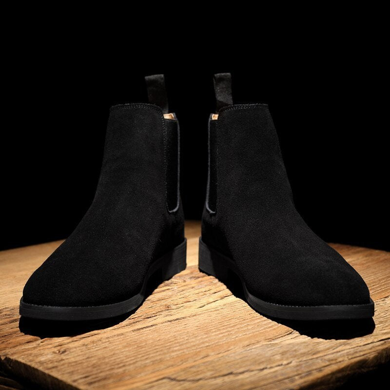 Casual Cow Leather Ankle Boots