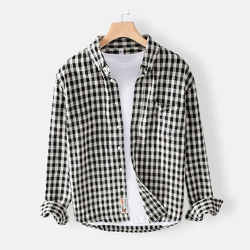 Casual Plaid Shirt 100% Cotton